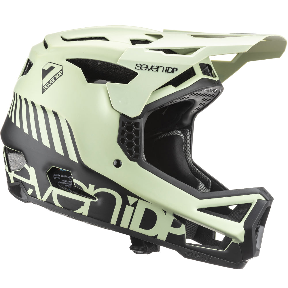 7 iDP Project 23 Fiberglass Full Face Helmet - Glacier Green-Black