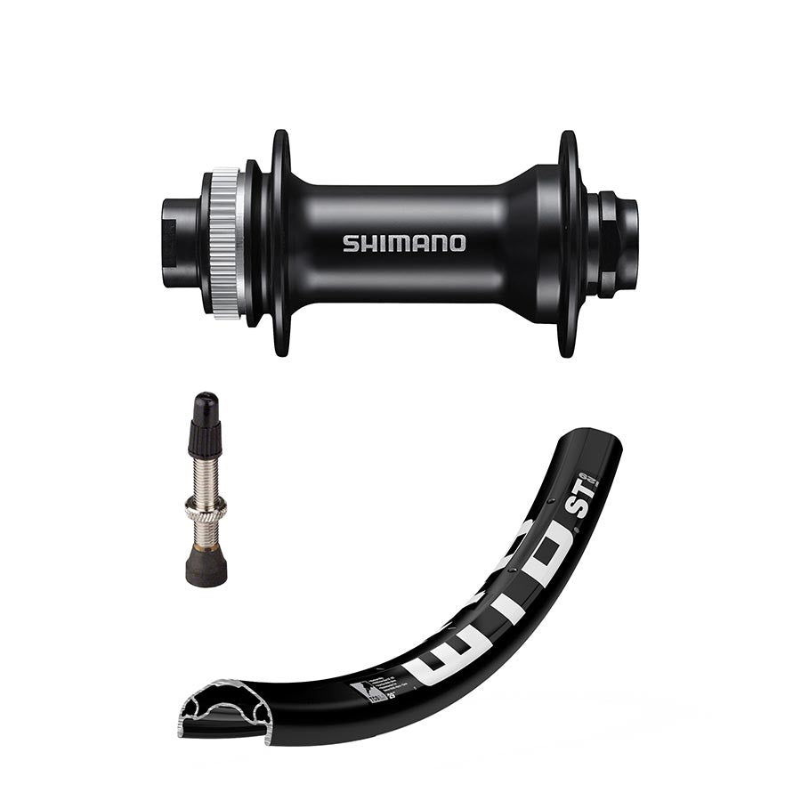 Shimano MT400-B on WTB STi30 29" Boost MTB Wheel - Front