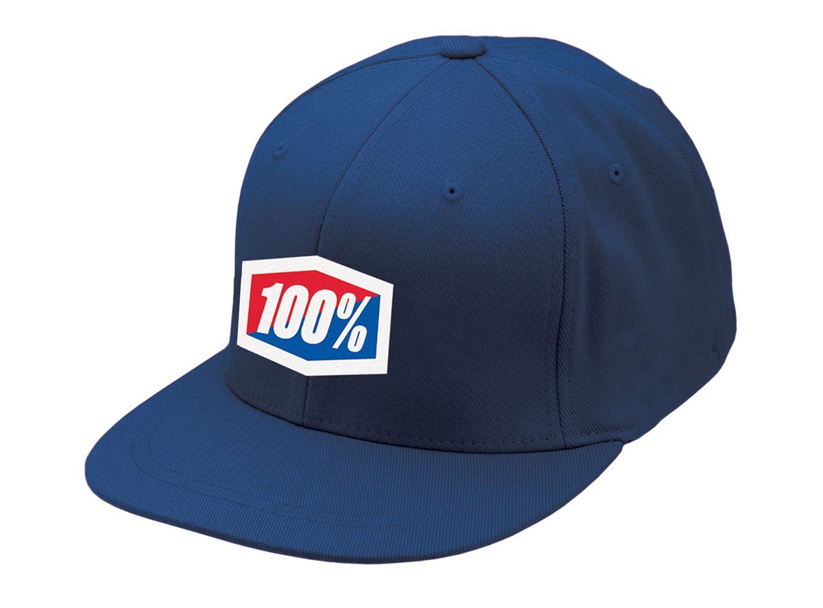 100% Essential J-Fit Hat - Blue Blue Small/Medium 