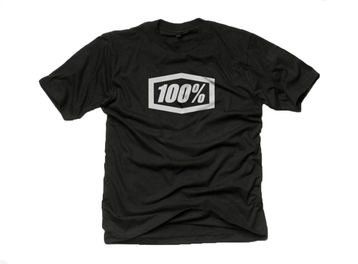 100% Essential Tee Shirt - Black Black Large 