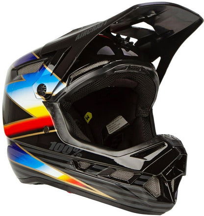 100% Aircraft Composite Full Face Helmet - Knox Black