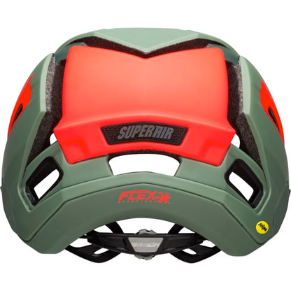 Bell Super Air Spherical MTB Helmet - Matt Gloss Green-Infrared