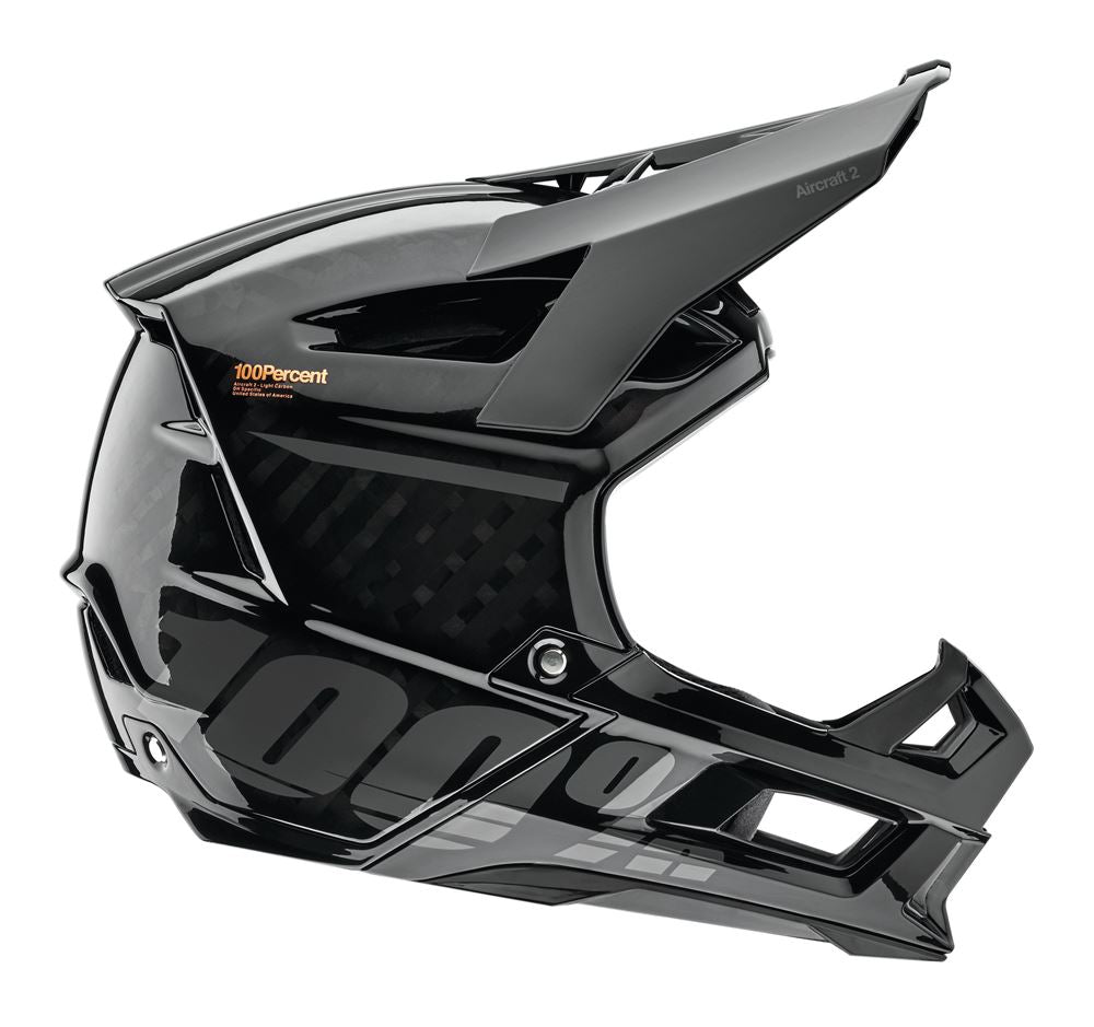 100% Aircraft 2 Helmet - Black - 2022 Black Small 