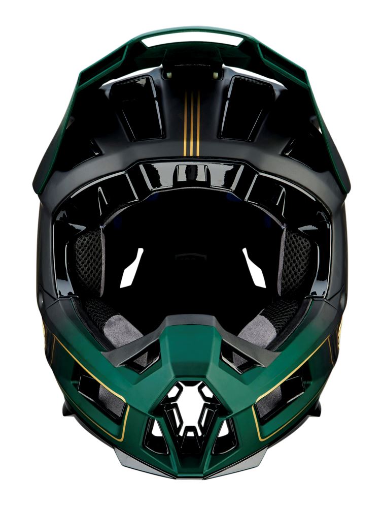 100% Aircraft 2 Helmet - Carbon Gold-Forest - 2022