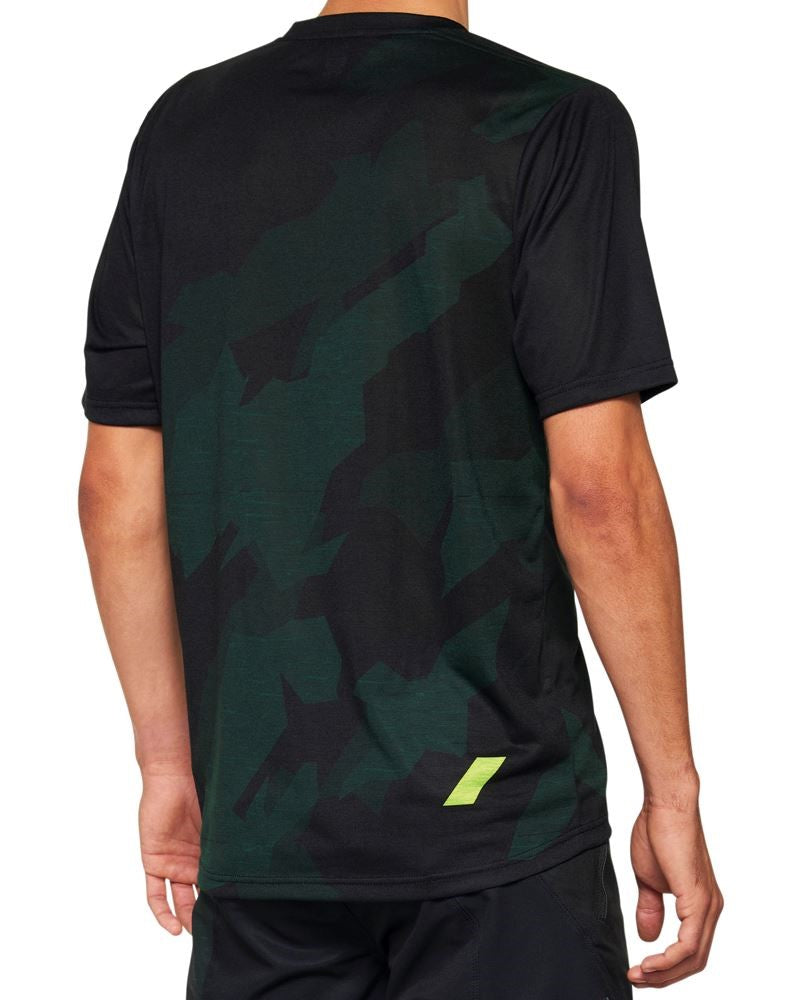 100% Airmatic Short Sleeve MTB Jersey - Black Camo