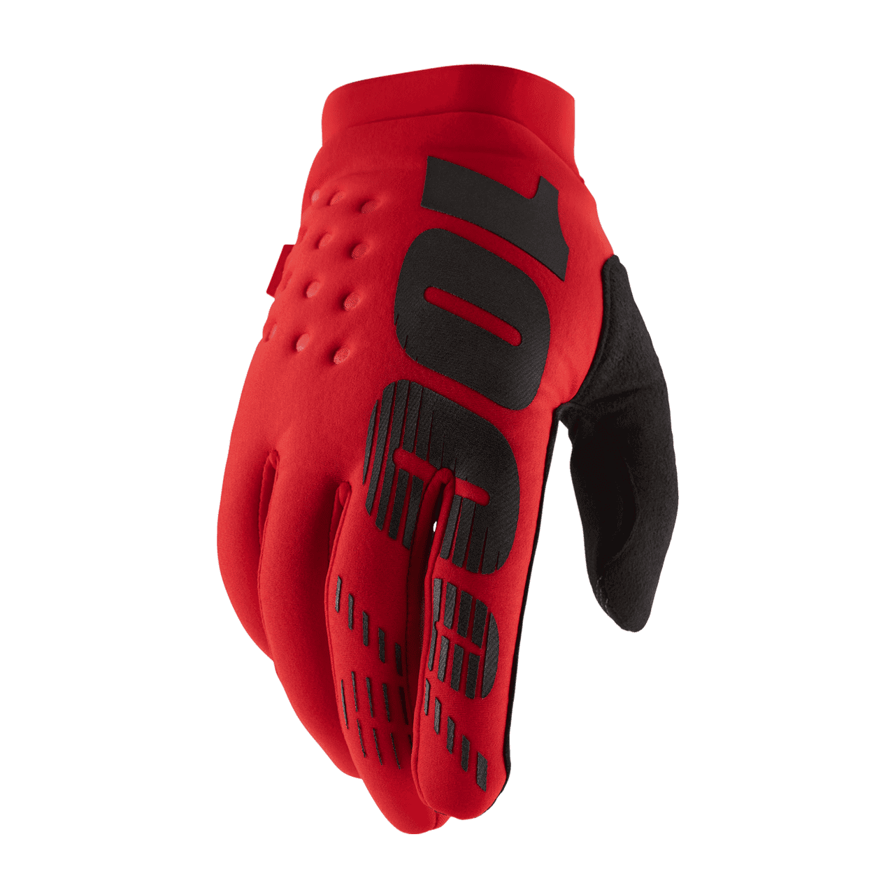 100% Brisker Glove - Red - 2022 Red Small 