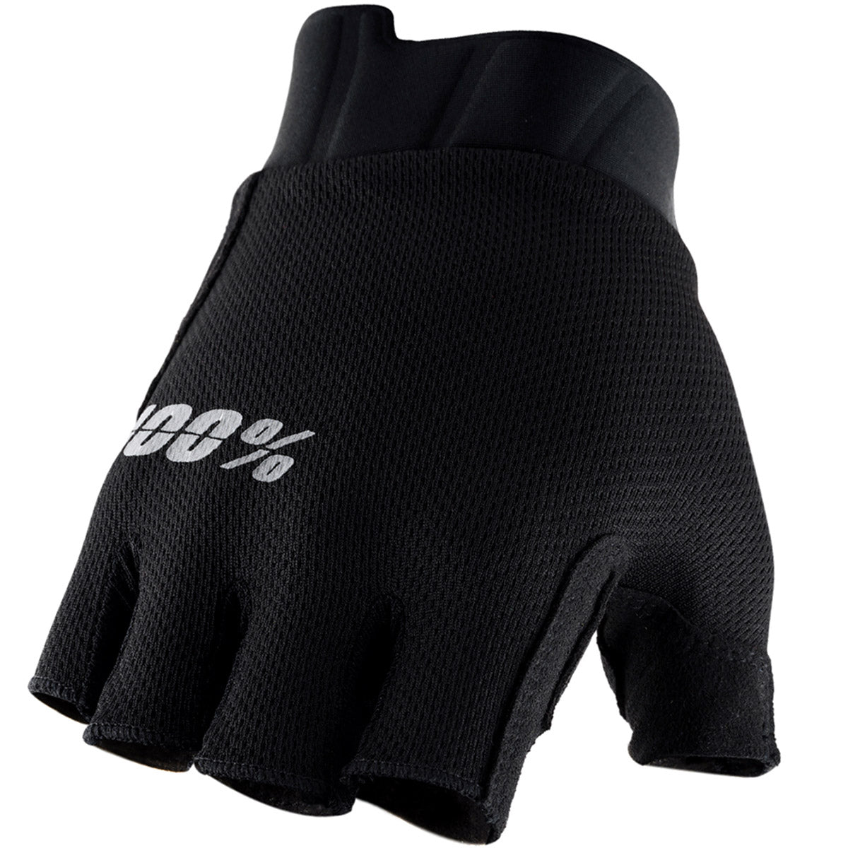 100% Exceeda Gel Short Finger Glove Black - Womens - Black - 2022 Black Small 