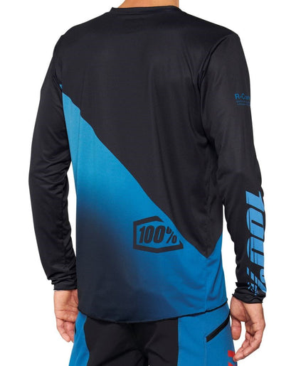 100% R-Core-X Long Sleeve MTB Jersey - Slate Blue