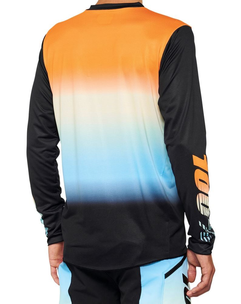 100% R-Core-X Long Sleeve MTB Jersey - Sunset – Cambria Bike