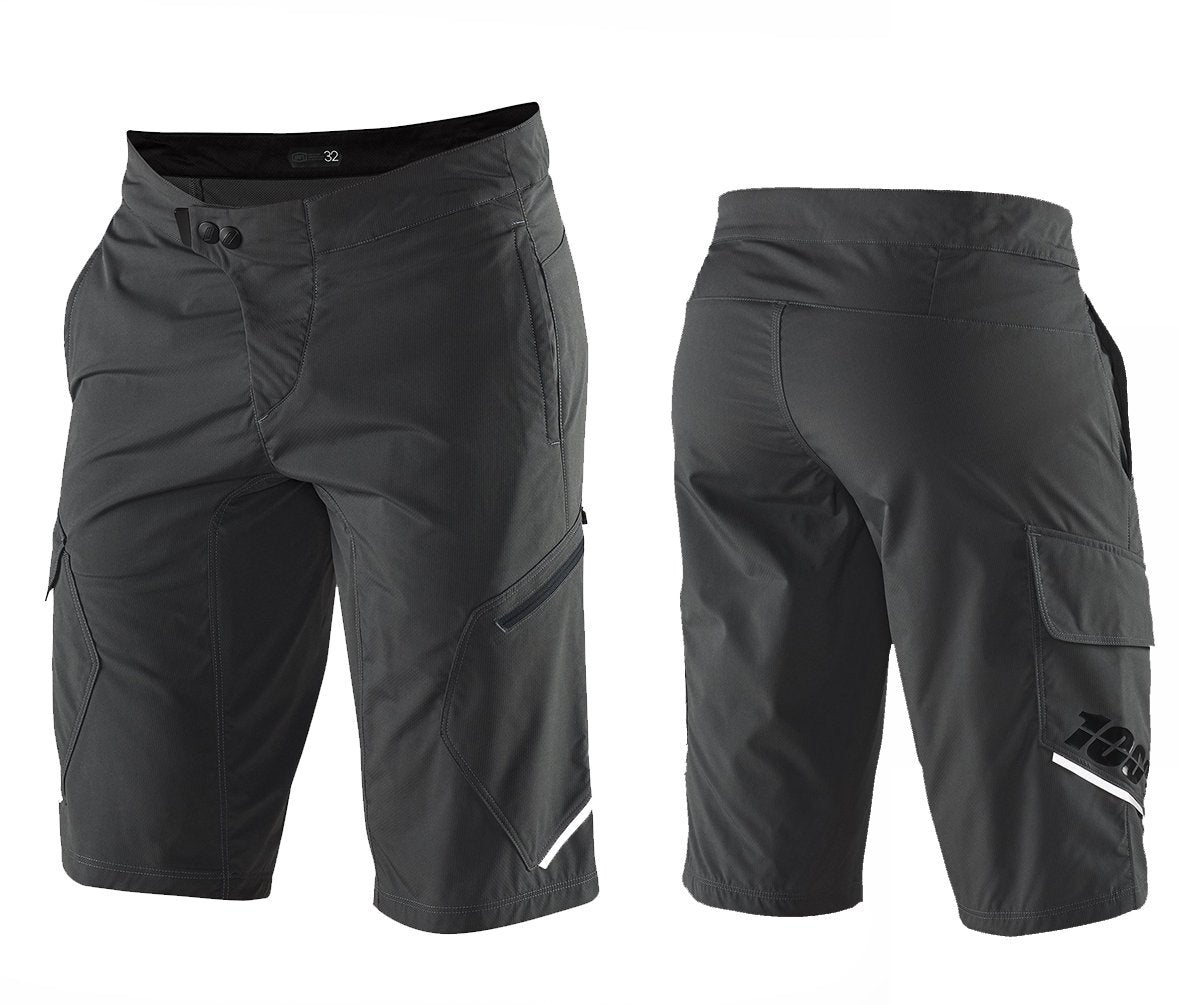 100% Ridecamp All Mountain Short - Charcoal Charcoal 28" 