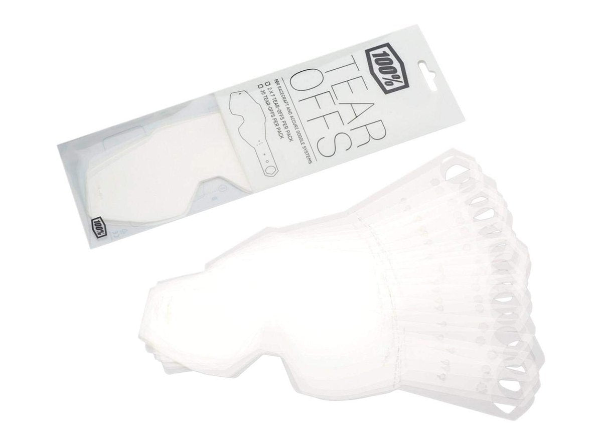 100% RaceCraft/Accuri/Strata Laminated Tear Offs Pack of 20  