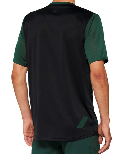 100% Ridecamp Short Sleeve MTB Jersey - Forest Green