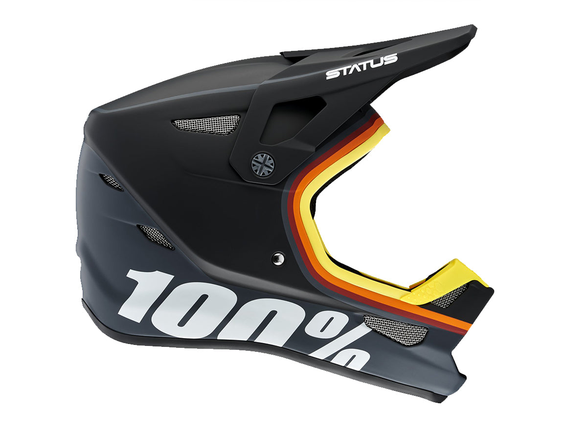 100% STATUS Full Face Helmet - Youth - Kramer Black Small 