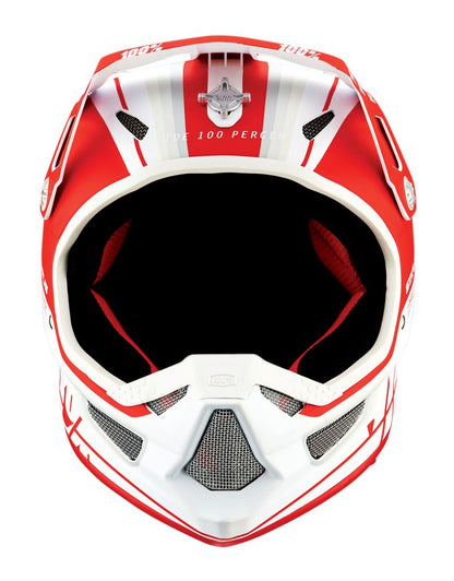 100% Status Helmet - Topenga Red-White
