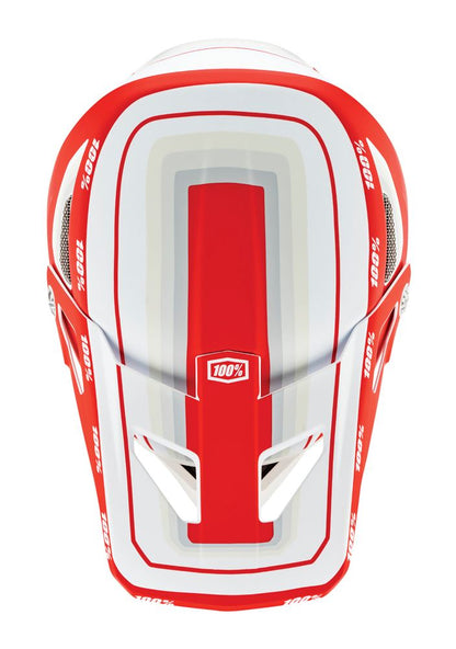 100% Status Helmet - Topenga Red-White