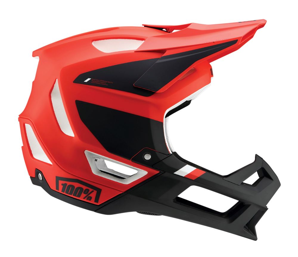 100% Trajecta Helmet - With Fidlock - Fluo Red - 2022 Fluo Red Small 