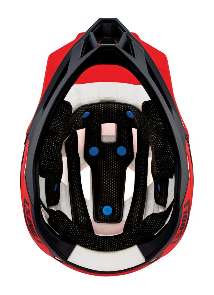 100% Trajecta Helmet - With Fidlock - Fluo Red - 2022