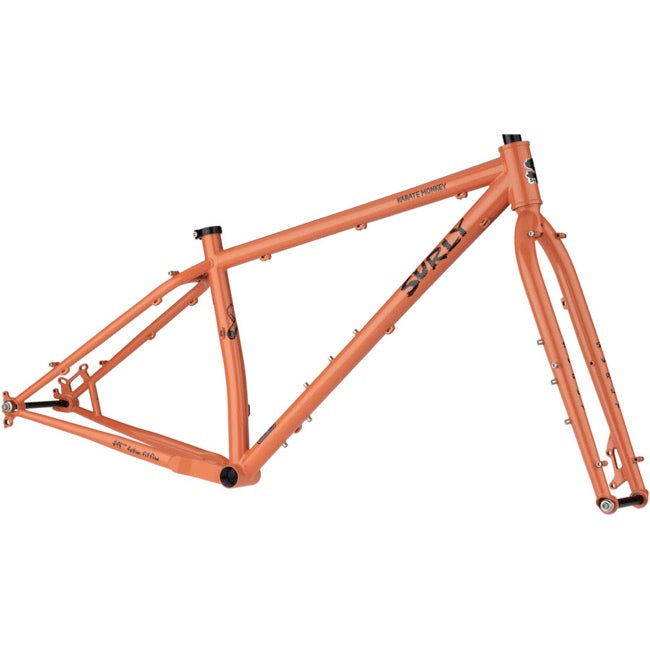 Surly Karate Monkey Frameset - Peach Salmon Sundae - 2022 Peach Salmon Sundae Medium 