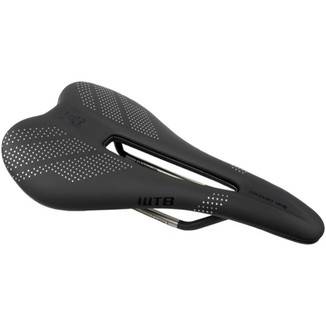 WTB Gravelier Medium Fusion Form Saddle - Titanium Rail - Black