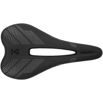 WTB Gravelier Medium Fusion Form Saddle - Titanium Rail - Black