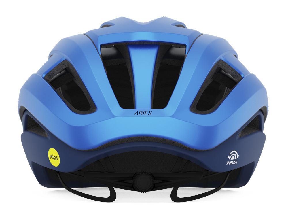 Giro Aries Spherical Road Helmet - Matt Ano Blue - 2023 - Cambria Bike