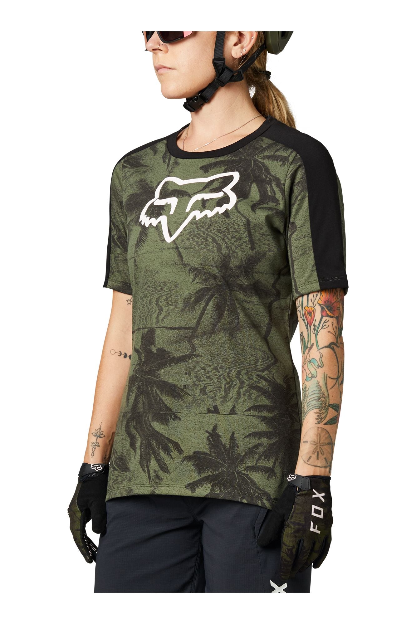 Fox Racing Ranger Drive Jersey (Green Camo, Large)