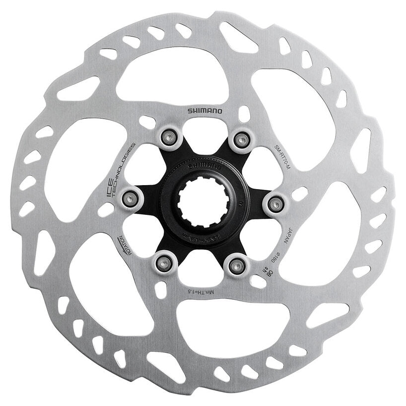 Shimano SLX RT70 Center Lock Disc Brake Rotor Silver 180mm 