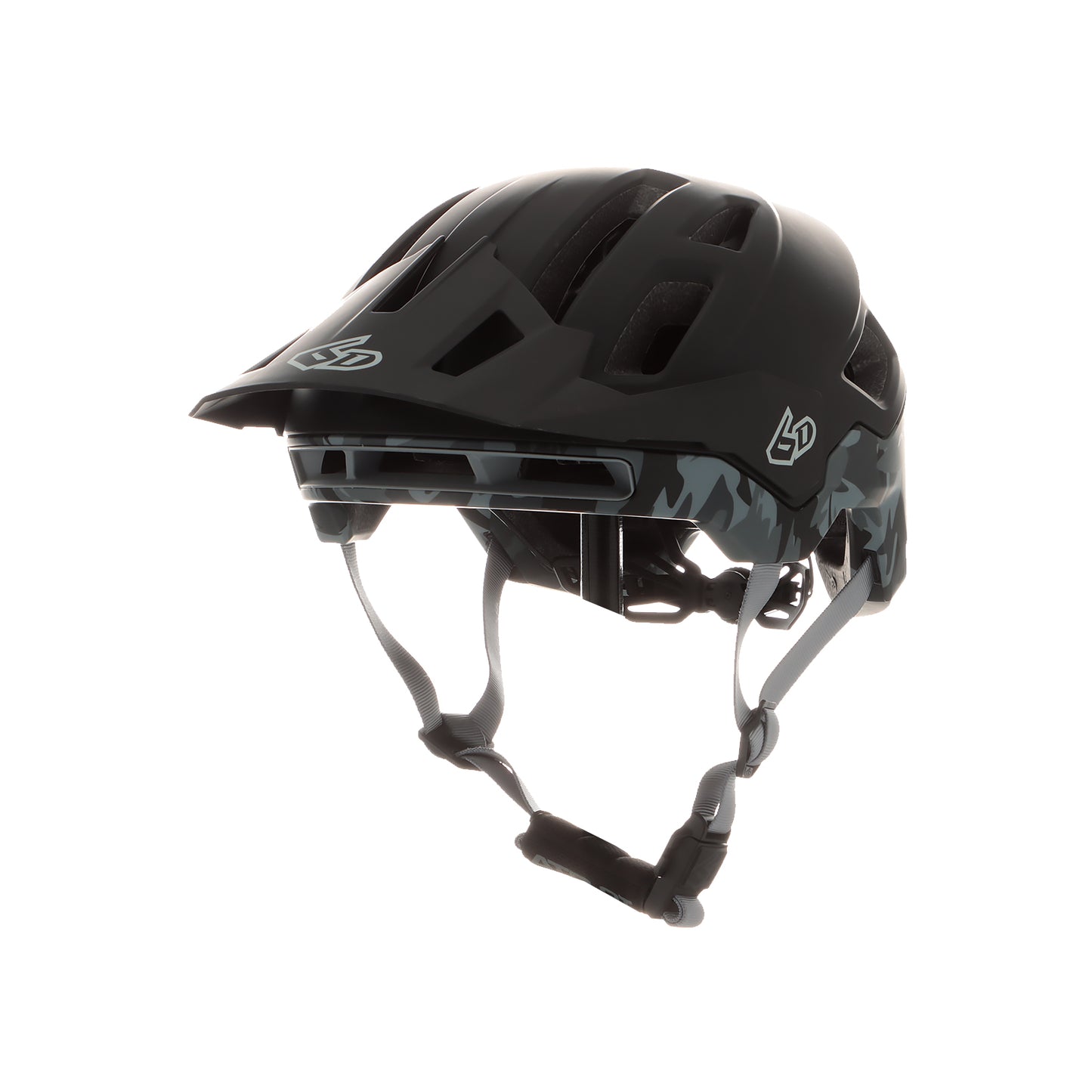 6d atb-1t helmet matte black mountain bike mtb 6D ATB-2T Helmet Ascent Matte Black Camo / M/L