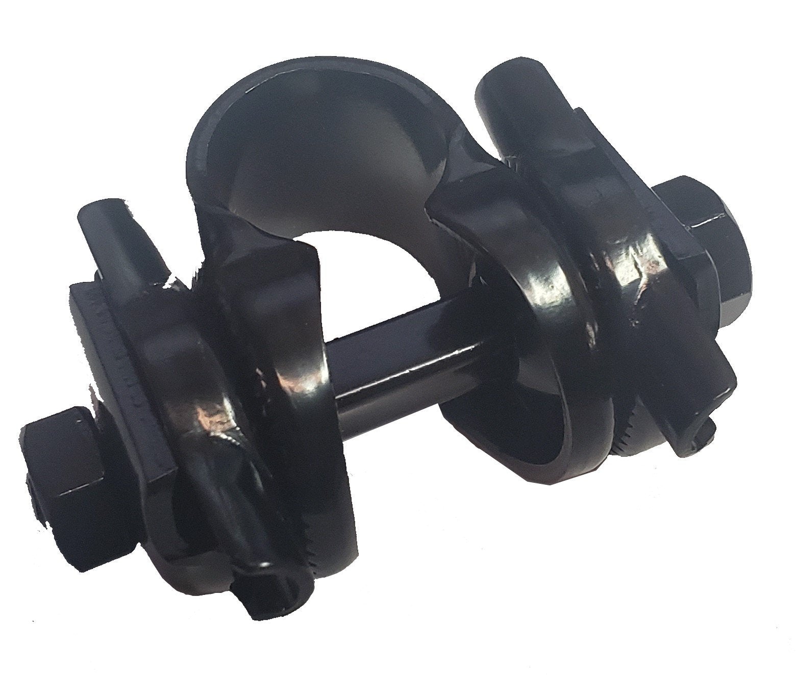 CBO Seat Clamp Hardware - Black Black Single - Fits Standard Rail 