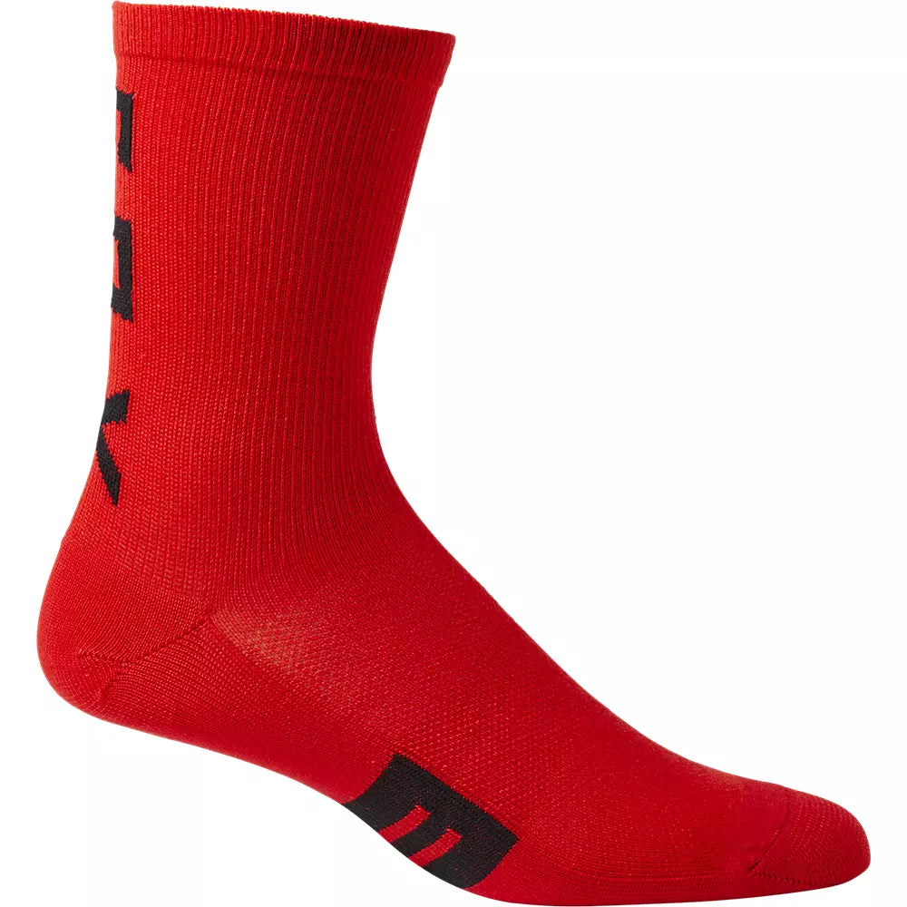 Fox Racing 6" Flexair Merino Sock - Flo Red - 2022 Flo Red Small/Medium 