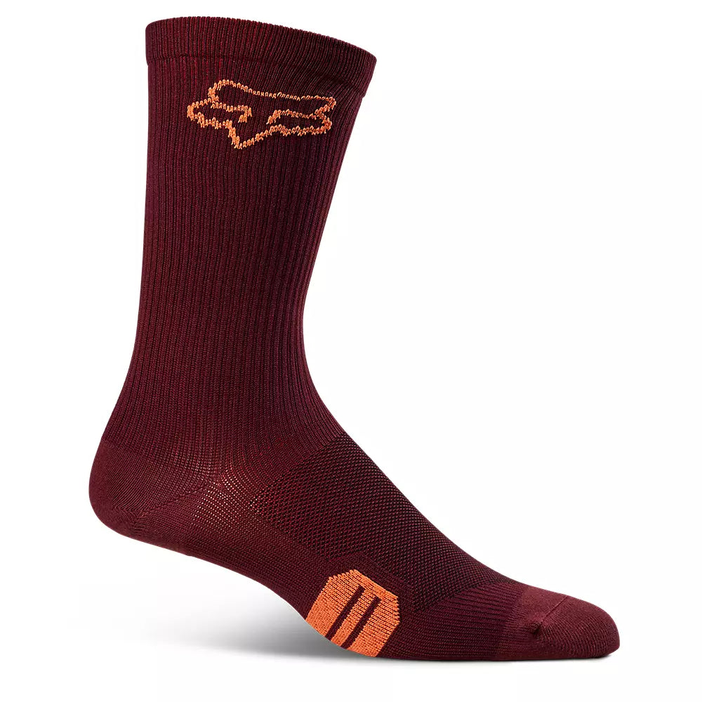 Fox Racing 8" Ranger Sock - Womens - Dark Maroon - 2022 Dark Maroon One Size 