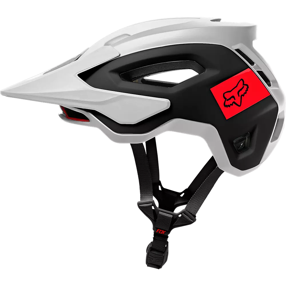 Fox Racing Speedframe Pro MTB Helmet - Blocked - White-Black