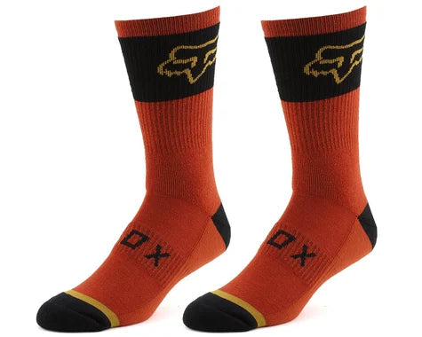 Fox Racing 8" Defend Winter Sock - Copper - 2022 Copper Small/Medium 