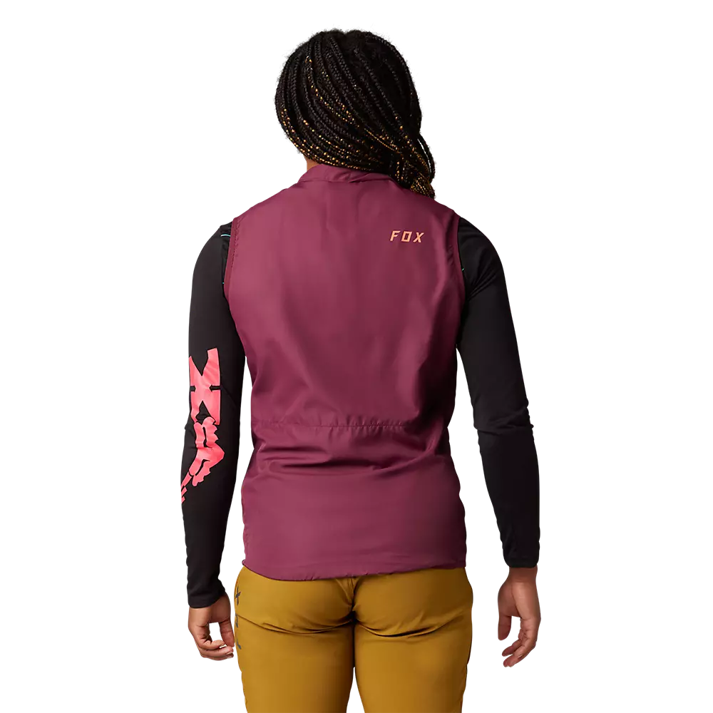 Fox Racing Ranger Wind Cycling Vest - Womens - Dark Maroon