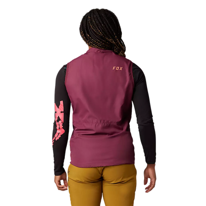 Fox Racing Ranger Wind Cycling Vest - Womens - Dark Maroon