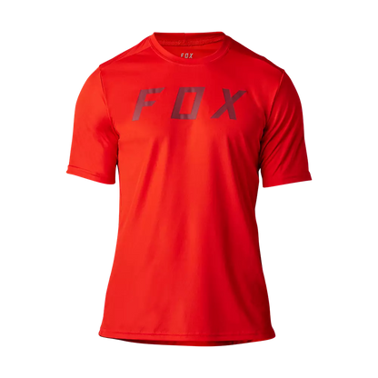 Fox Racing Ranger Short Sleeve MTB Race Jersey - Moth - Flo Red