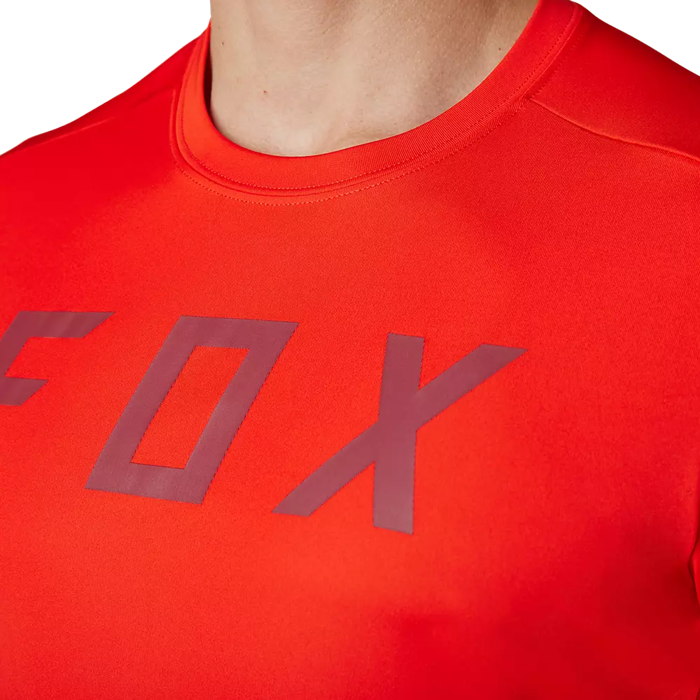 Fox Racing Ranger Short Sleeve MTB Race Jersey - Moth - Flo Red