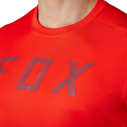 Fox Racing Ranger Short Sleeve MTB Race Jersey - Moth - Flo Red