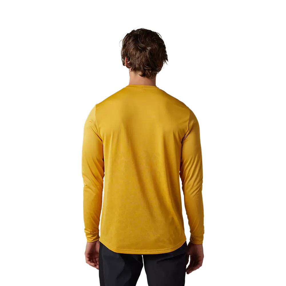 Fox Racing Ranger Tru Dri Long Sleeve MTB Jersey - Daffodil