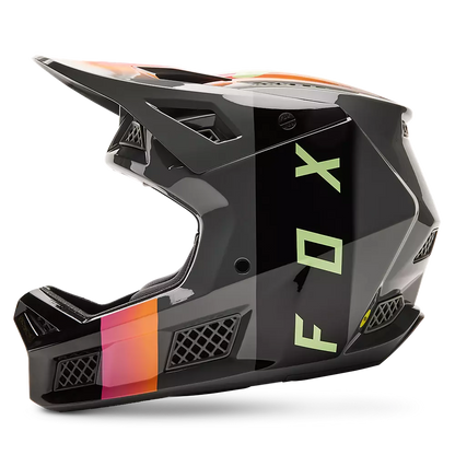 Fox Racing Rampage Pro Carbon MIPS Full Face Helmet - Reez - Pewter