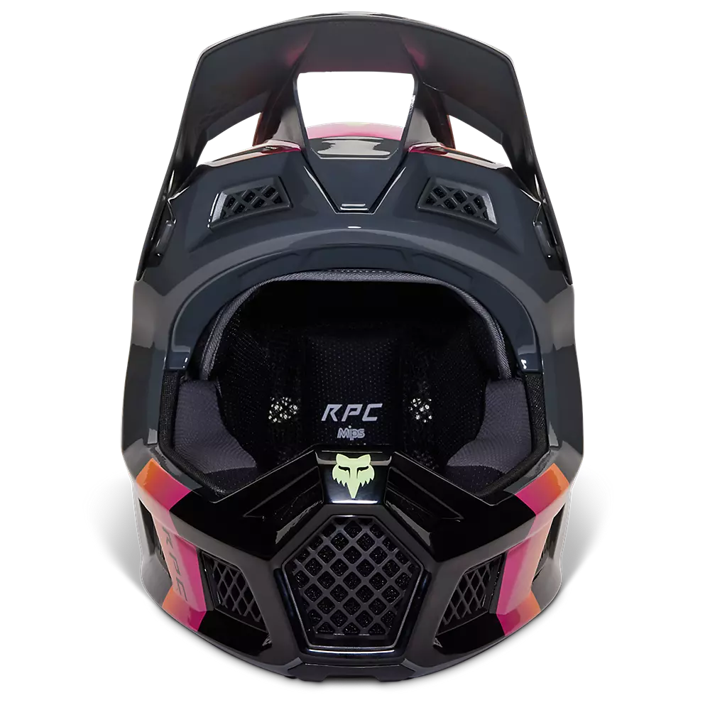 Fox Racing Rampage Pro Carbon MIPS Full Face Helmet - Reez - Pewter