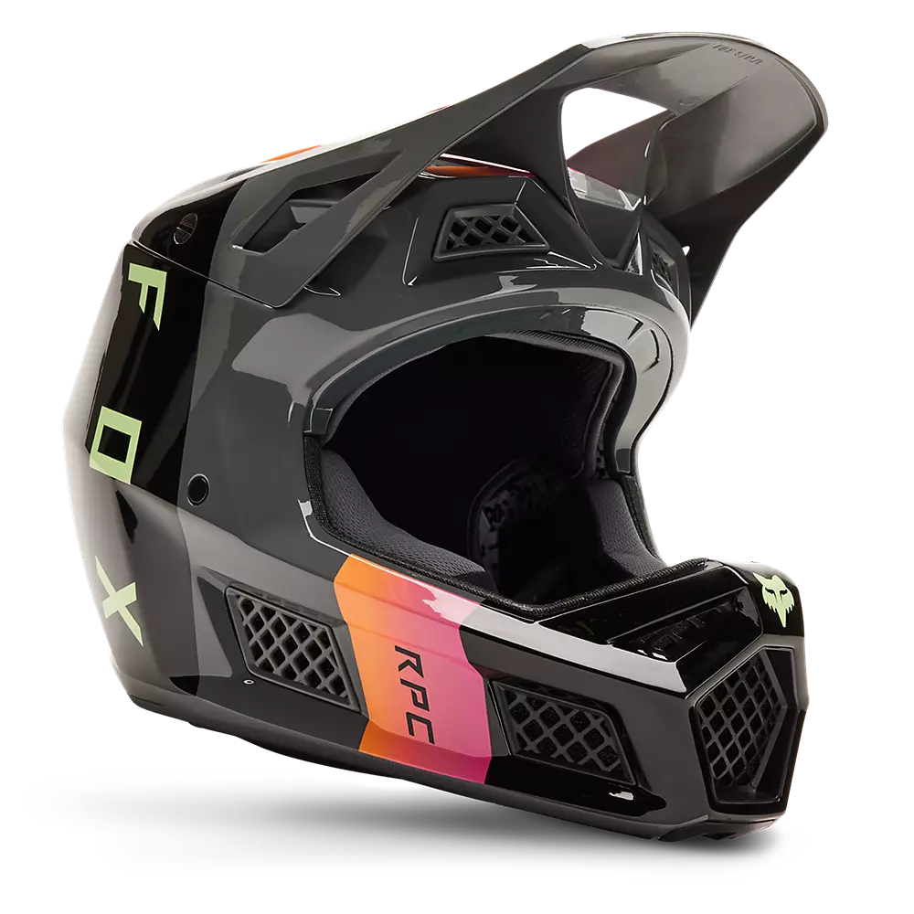 Fox Racing Rampage Pro Carbon MIPS Full Face Helmet - Reez - Pewter