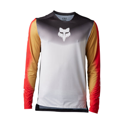 Fox Racing Flexair Long Sleeve MTB Jersey - Novah - Black-White