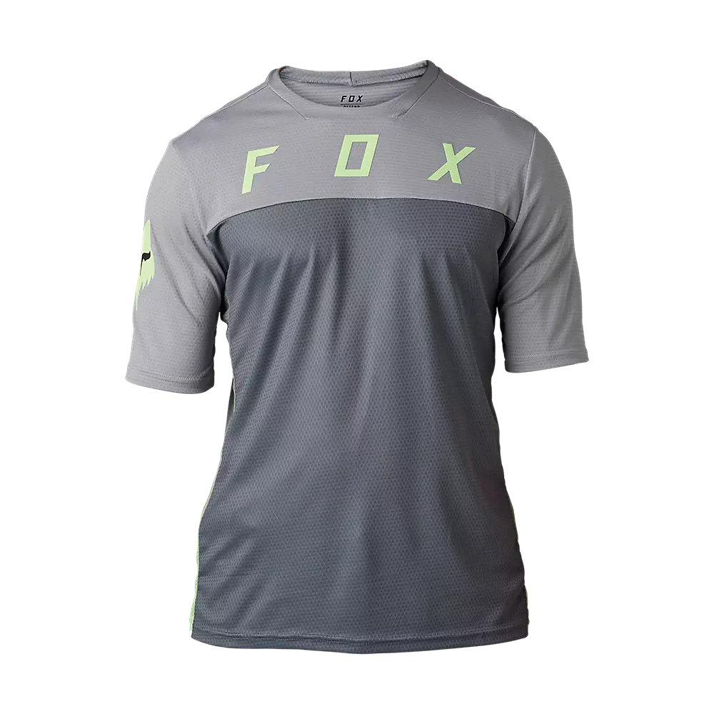 Fox Racing Defend Short Sleeve MTB Jersey - CEKT - Black-Gray