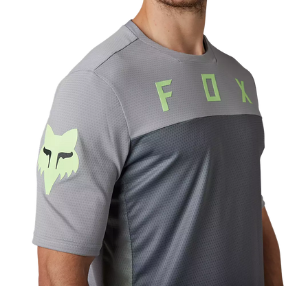 Fox Racing Defend Short Sleeve MTB Jersey - CEKT - Black-Gray