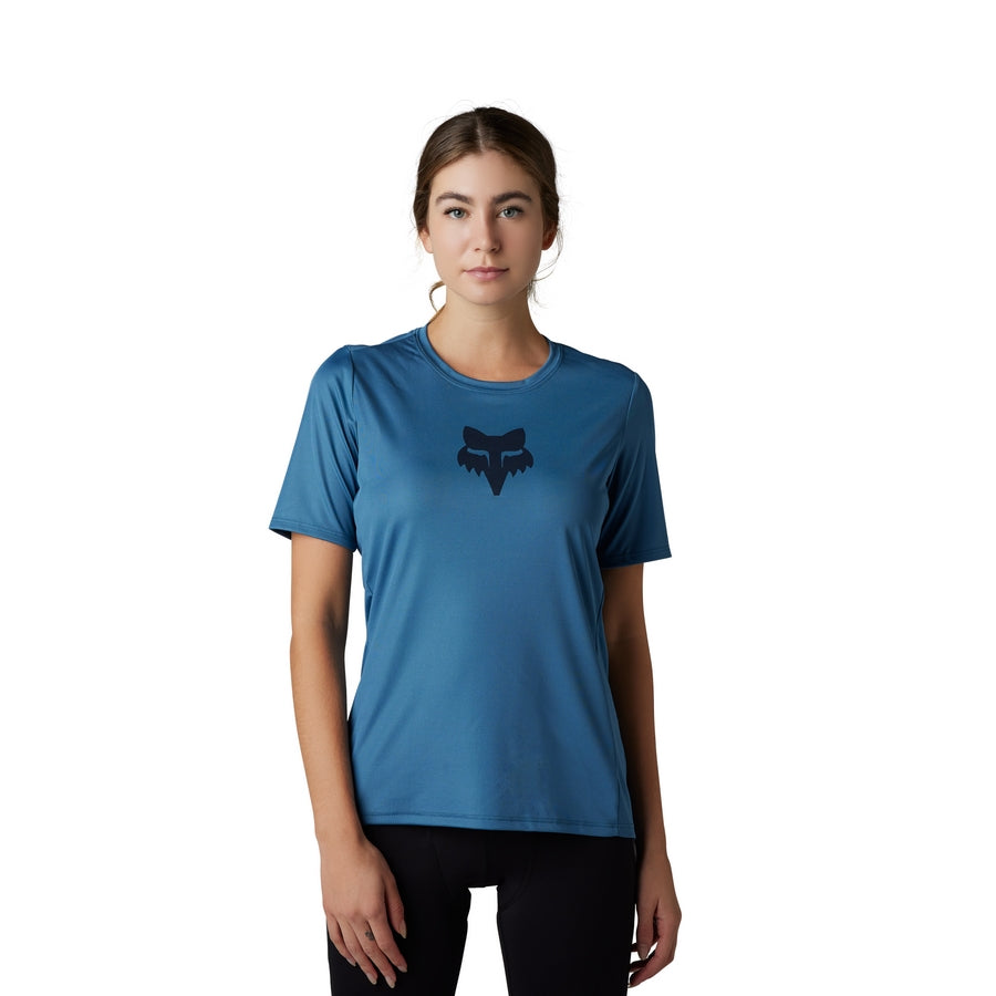 Fox Racing Ranger Short Sleeve MTB Jersey - Foxhead - Womens - Dark Slate