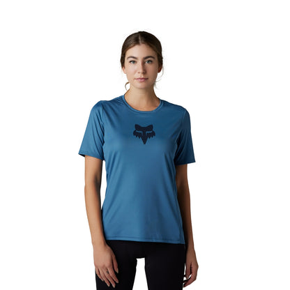 Fox Racing Ranger Short Sleeve MTB Jersey - Foxhead - Womens - Dark Slate