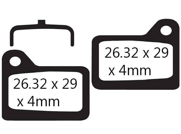 EBC Shimano Deore XT M555/556 Disc Brake Pads Green Cross Country/Trekking 