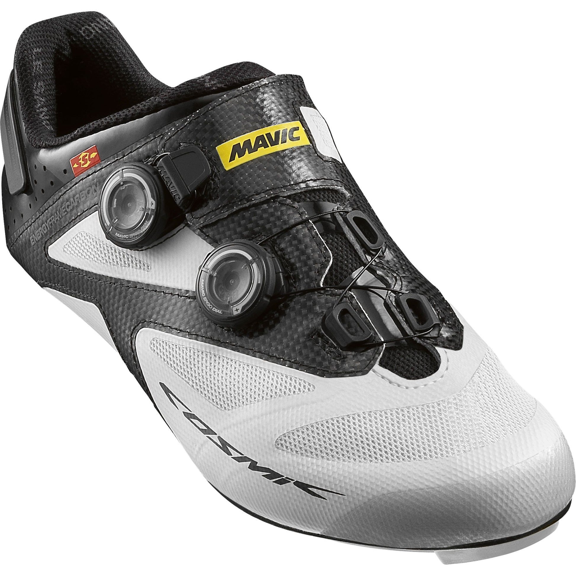 Mavic Cosmic Ultimate II Road Shoe White-Black – Cambria Bike