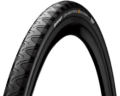 Continental Grand Prix 4-Season 700c Folding Road Tire - Black Edition Black 23c Duraskin - Vectran Breaker Puncture Protection